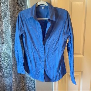 Blue button up